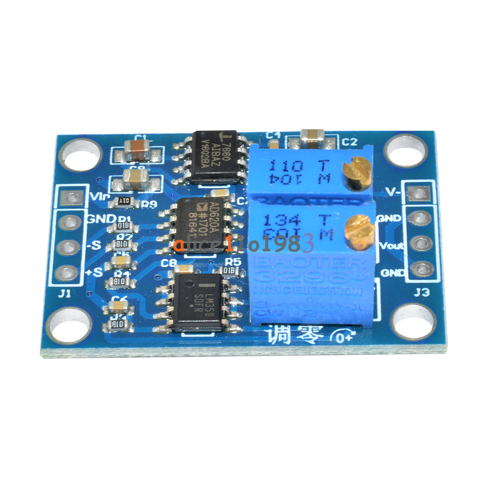 AD620 Microvolt MV Voltage Amplifier Signal Instrumentation Module Board