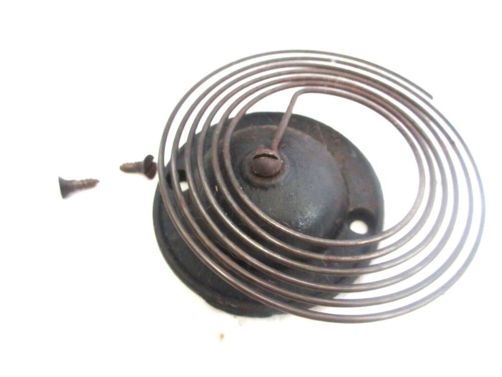 Vintage Gingerbread Shelf Mantle Clock Cast Iron Gong