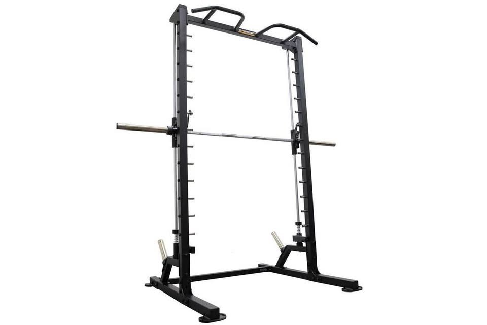 Powertec Linear Bearing Smith Machine System with a True 45 LB Olympic Bar