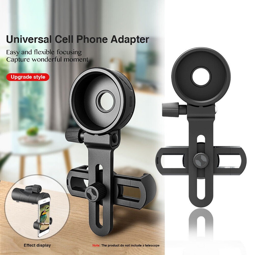 Mobile/Telescope Clip Mount Spotting Scope Adapter Precise Focusing Bracket