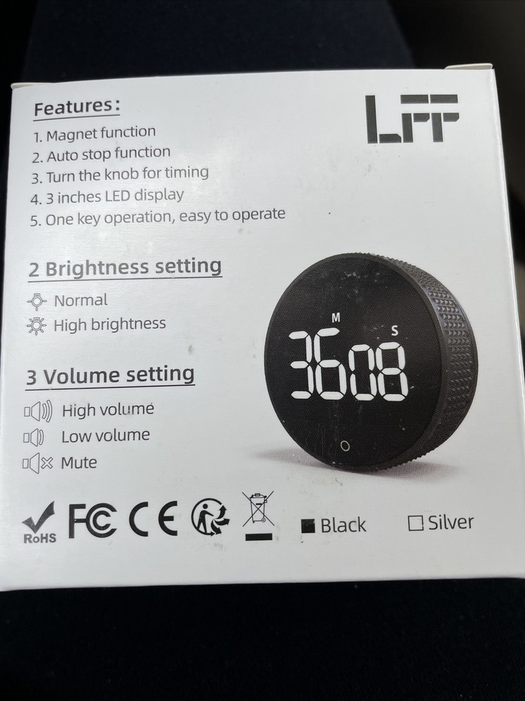 LFF Digital Timer LED Display Cooking Kitchen Or Kids Countdown