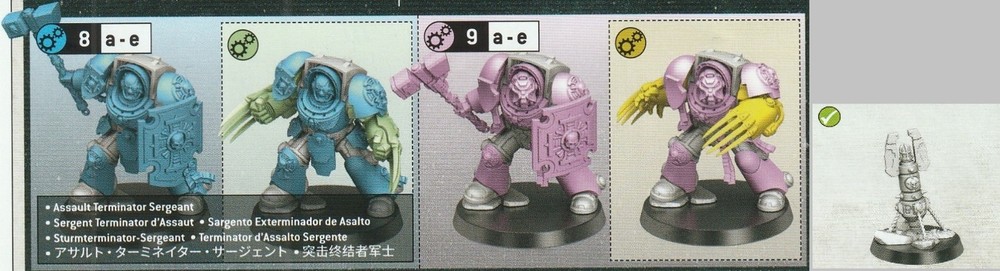 Assault Terminator Sergeant Space Marines Multipart Kit Warhammer 40k - NoS (x1)