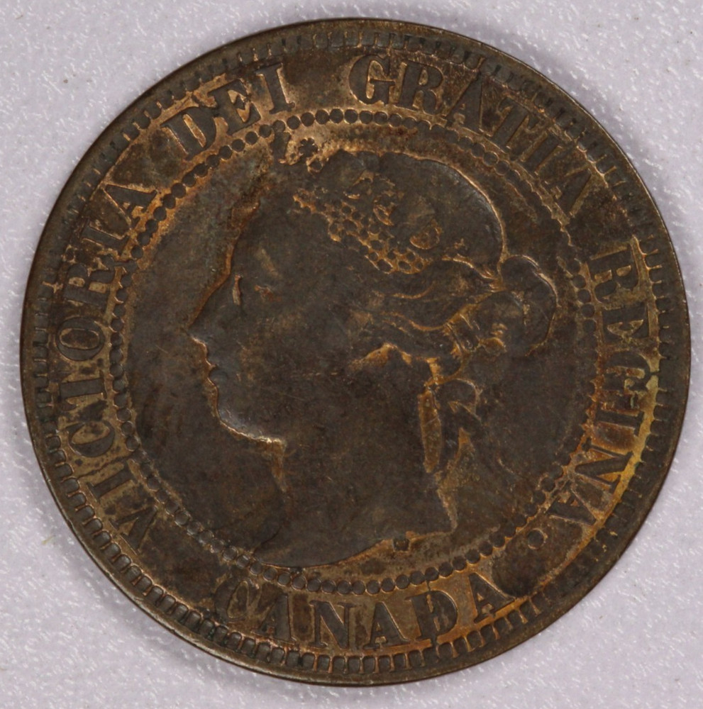 1895 Canada Large Cent Victoria-AU Luster