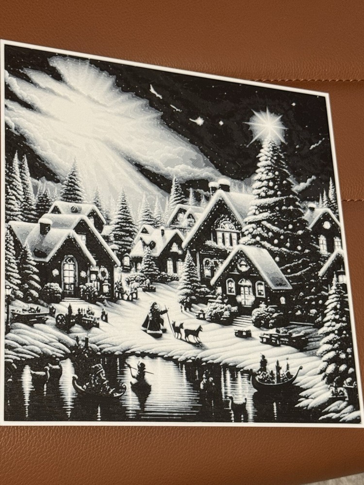 Christmas village portrait