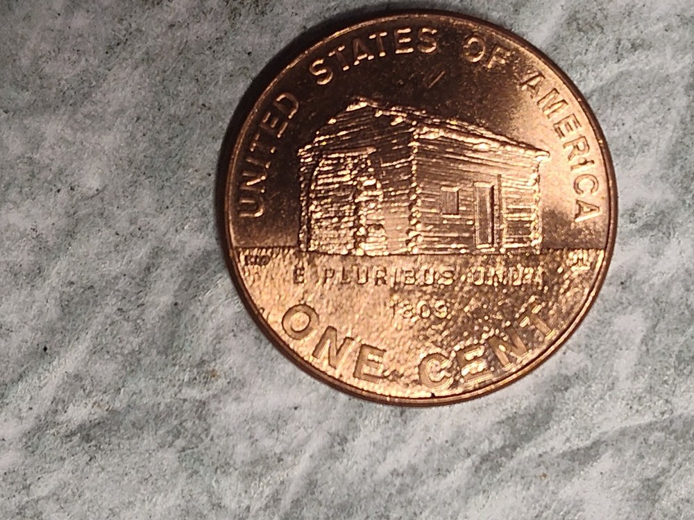 2009 Lincoln Log Cabin Penny No Mint Mark Errors