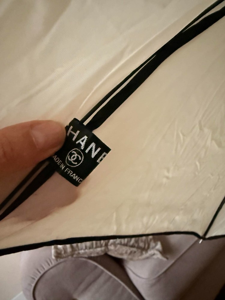 Rare vintage authentic Chanel umbrella – chic statement piece
