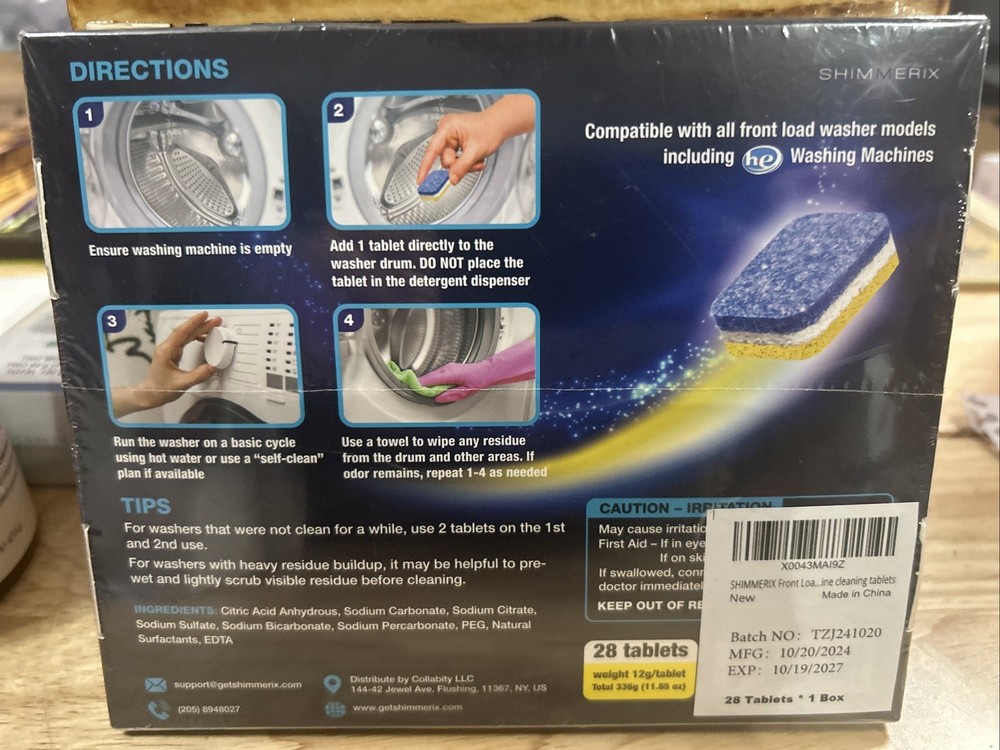 Front Load Washing Machine Cleaning Tablets 28 Tablets