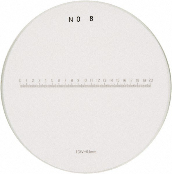 SPI 1 Inch Diameter, Optical Comparator Chart and Reticle