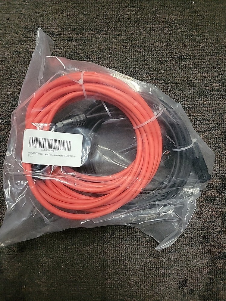 Smaraad Red And Black 10AWG Solor Panel Cables 20 Ft