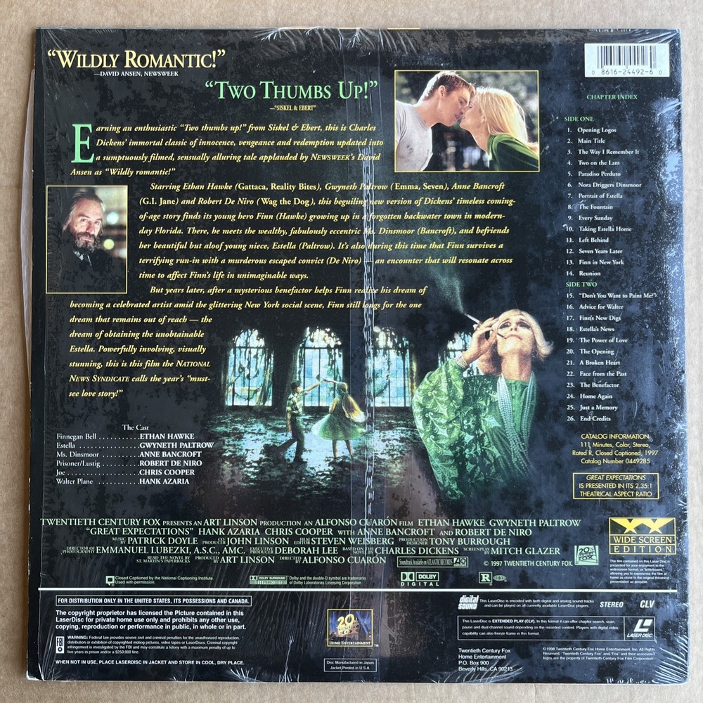 Great Expectations (1998) Laserdisc