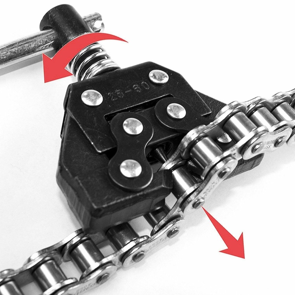Compact Roller Chain Tools for Bikes & Motorcycles - Breaker & Puller Included