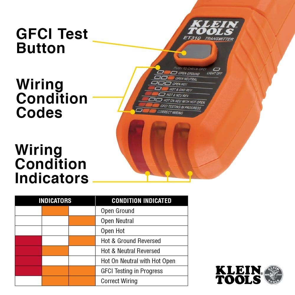 Klein Tools Electrical Test Kit with Digital Multimeter (MM300) and Green,Red