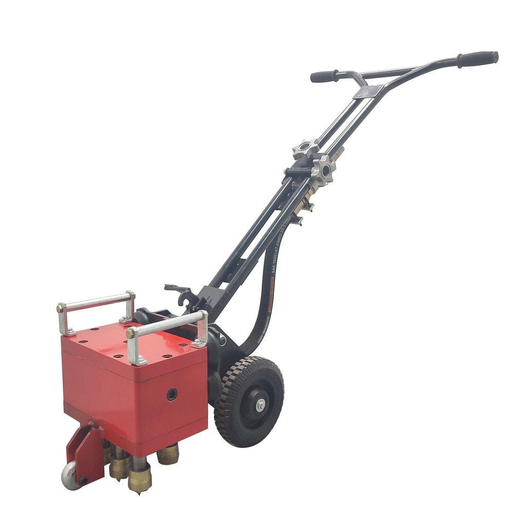 7 Head Hand-pushed Concrete Pavement Retreader Air Pressure Chisel Machine