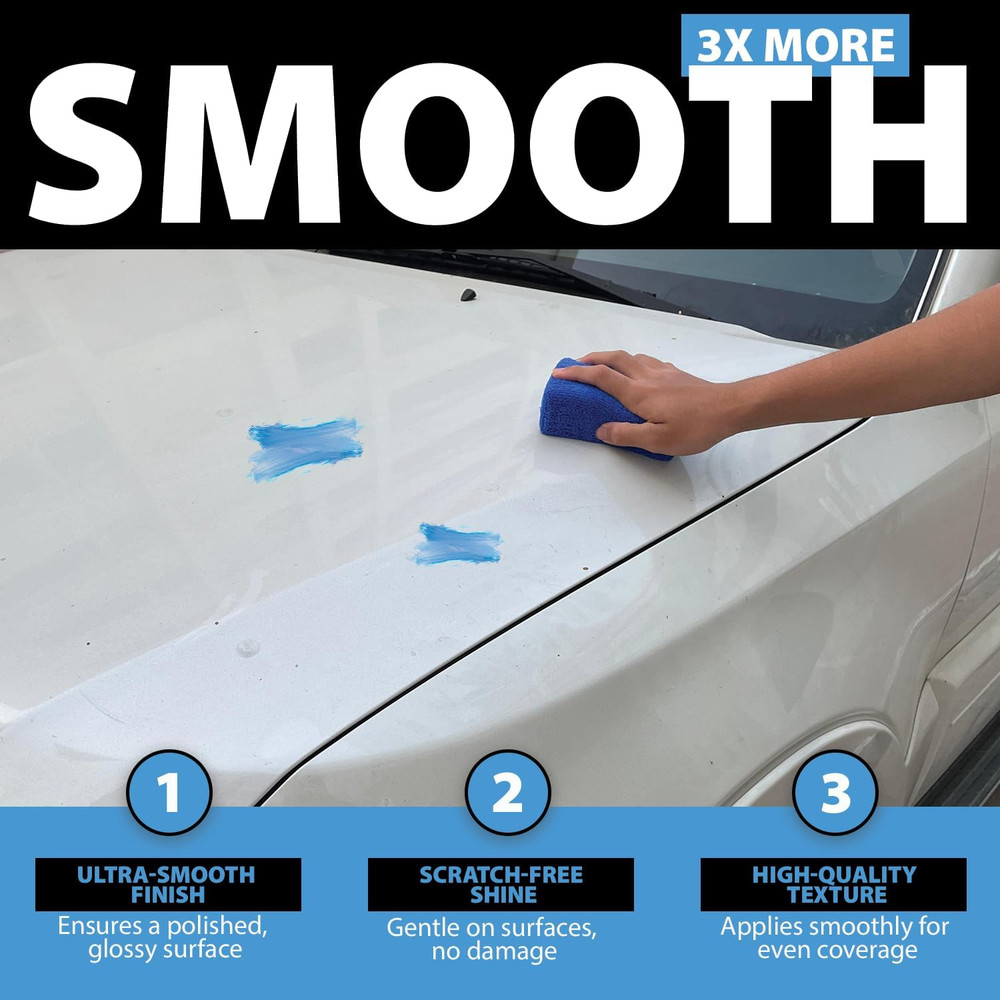 Microfiber Applicator Pad (5" X 3") (Pack of 8) Rectangle Microfiber Applicat...