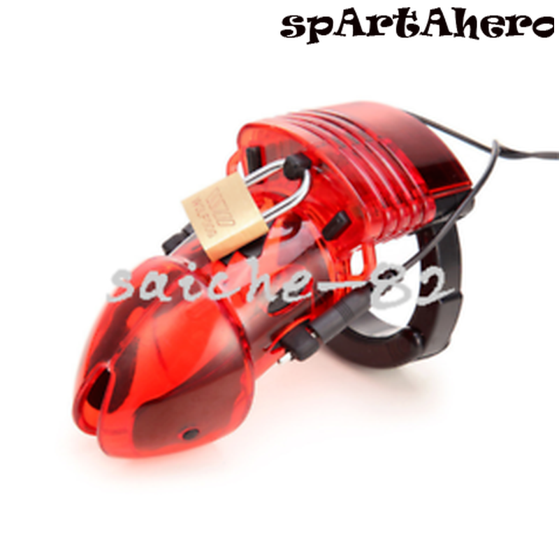 APP Remote Control Electri Shock Adjustable Cage Male Chastity Device Rings