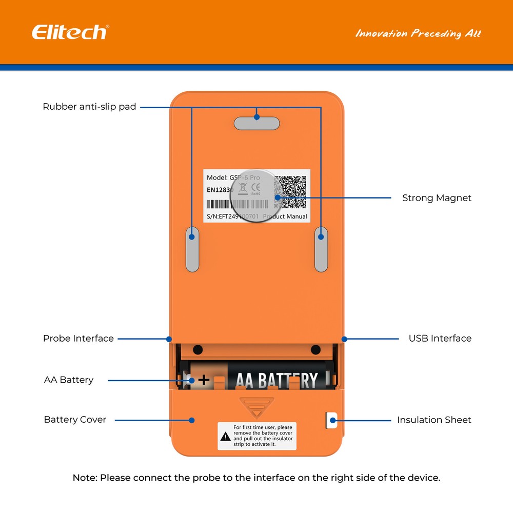 Elitech Bluetooth Temperature Data Logger Vaccine Recorder GSP-6Pro-Gle