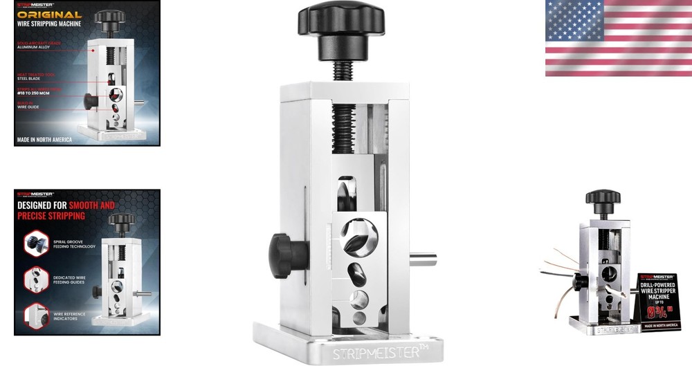 Portable Drill-Powered Wire Stripper