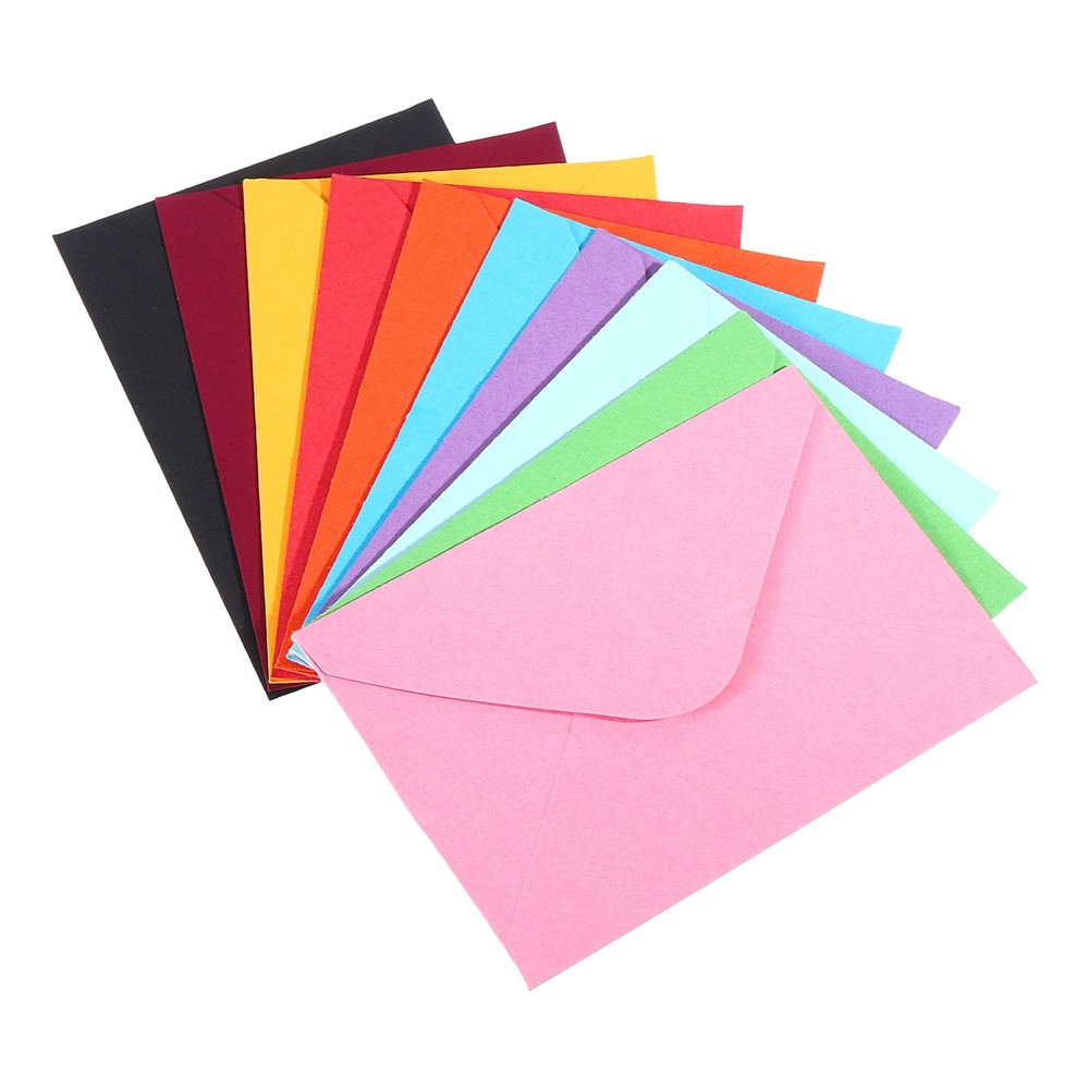 100Pcs Mini Envelopes, Tiny Pockets Gift Card Business Card Envelope, Multicolor