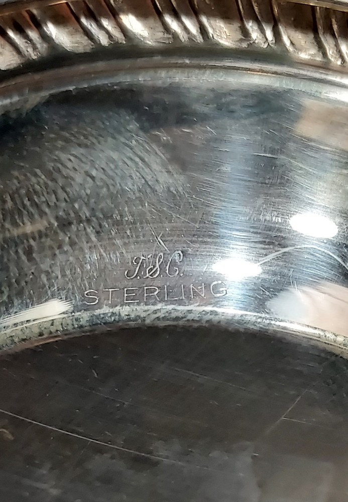 Pair Sterling Silver Butter Pats, No Monograms