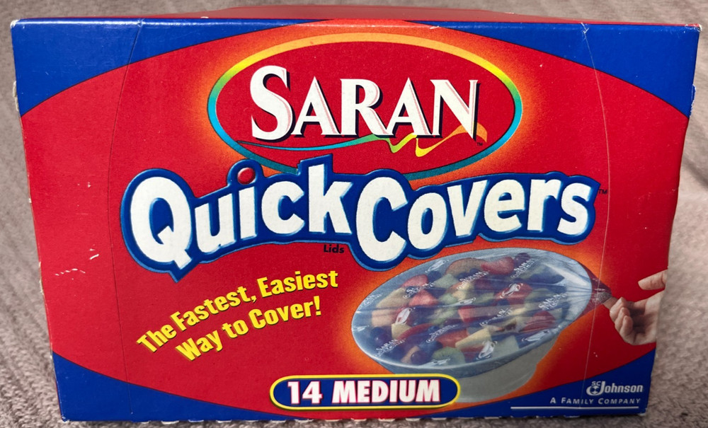 Saran Quick Cover Bowl & Pan Covers 14 Medium New Sealed Pack