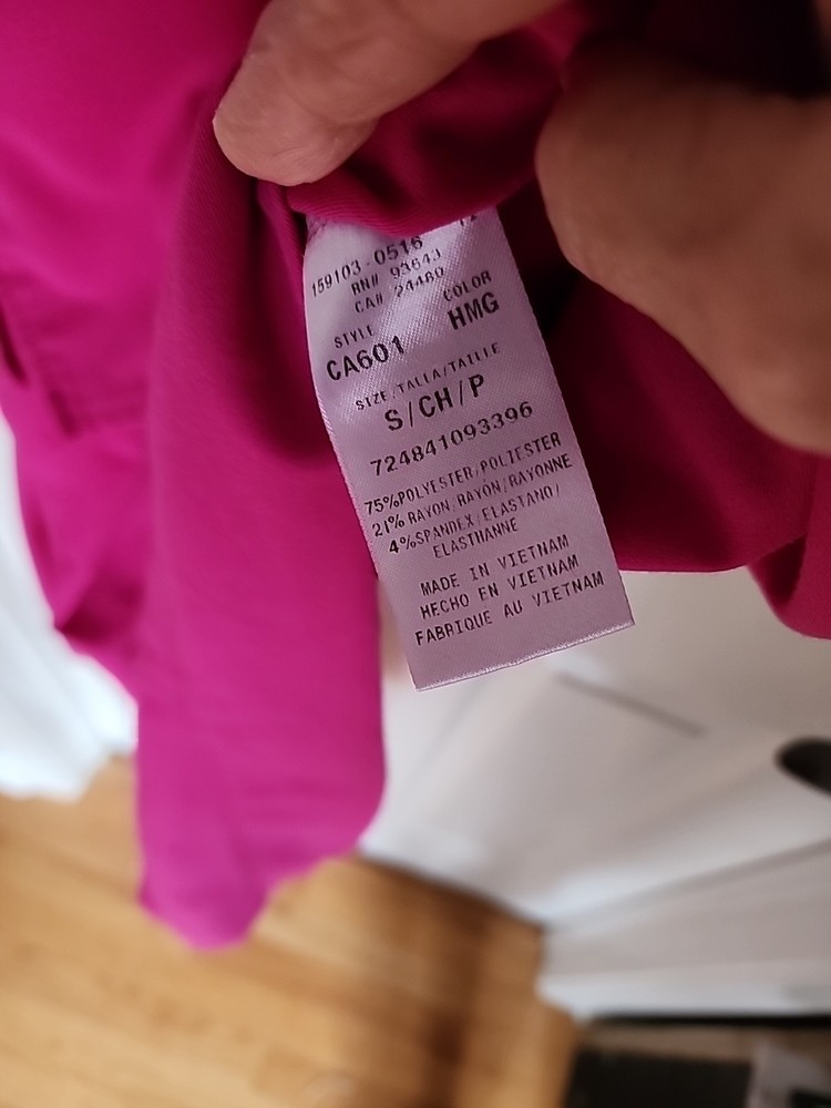 Careisma Scrub Set Hot Pink Top S Pants M