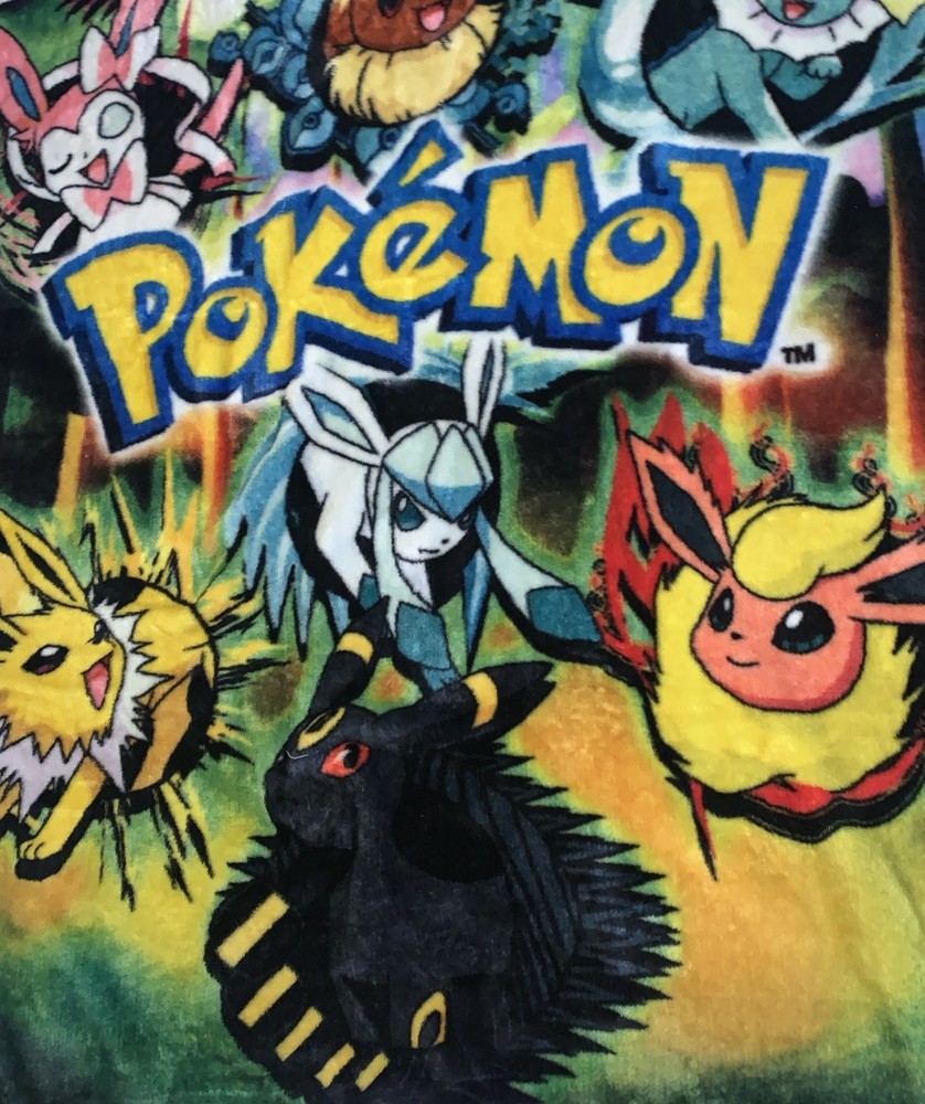 Eevee Eeveelution Blanket Pokemon 43”X 56”