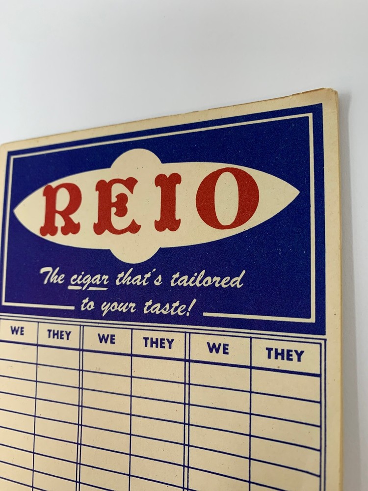 VINTAGE CIGAR ADVERTISEMENT REIO CIGARS NOTEPAD!!