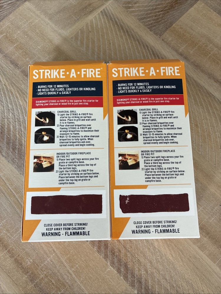2-8 Pack Diamond Strike-A-Fire Starter Match Sticks Firestarter Logs