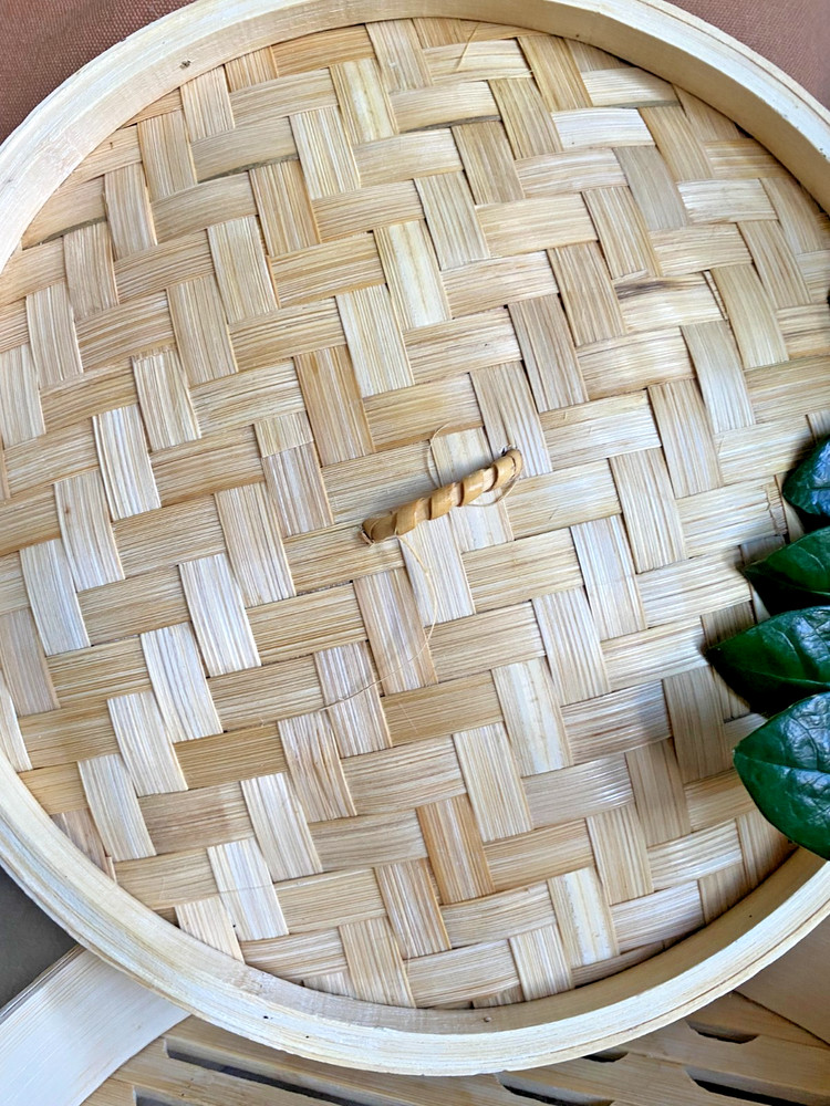 Crofton Bamboo Steamer Set with Lid for Vegetables