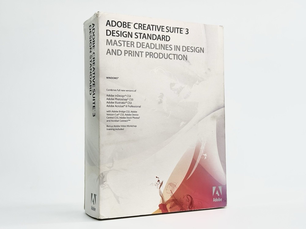 Adobe Creative Suite 3 Design Standard Macintosh MAC W/ Adobe Acrobat FAST SHIP
