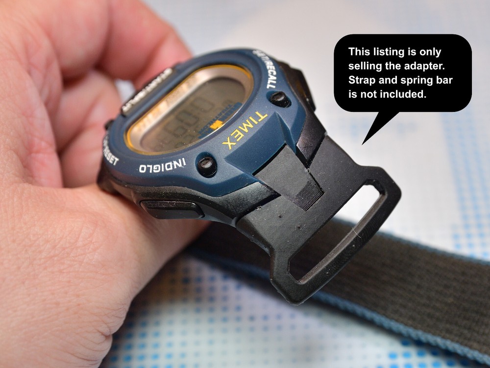 Tough Resin Strap Adapter Compatible with Timex T5k413