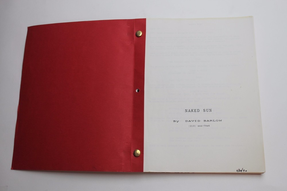 NAKED SUN / David Barlow 1990 Unproduced Screenplay