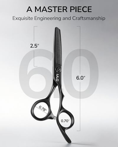 Professional Texturizing Shears - 30-Teeth Stainless Steel Thinning Scissors, Te