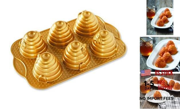 Beehive Cakelets Pan, One, Gold