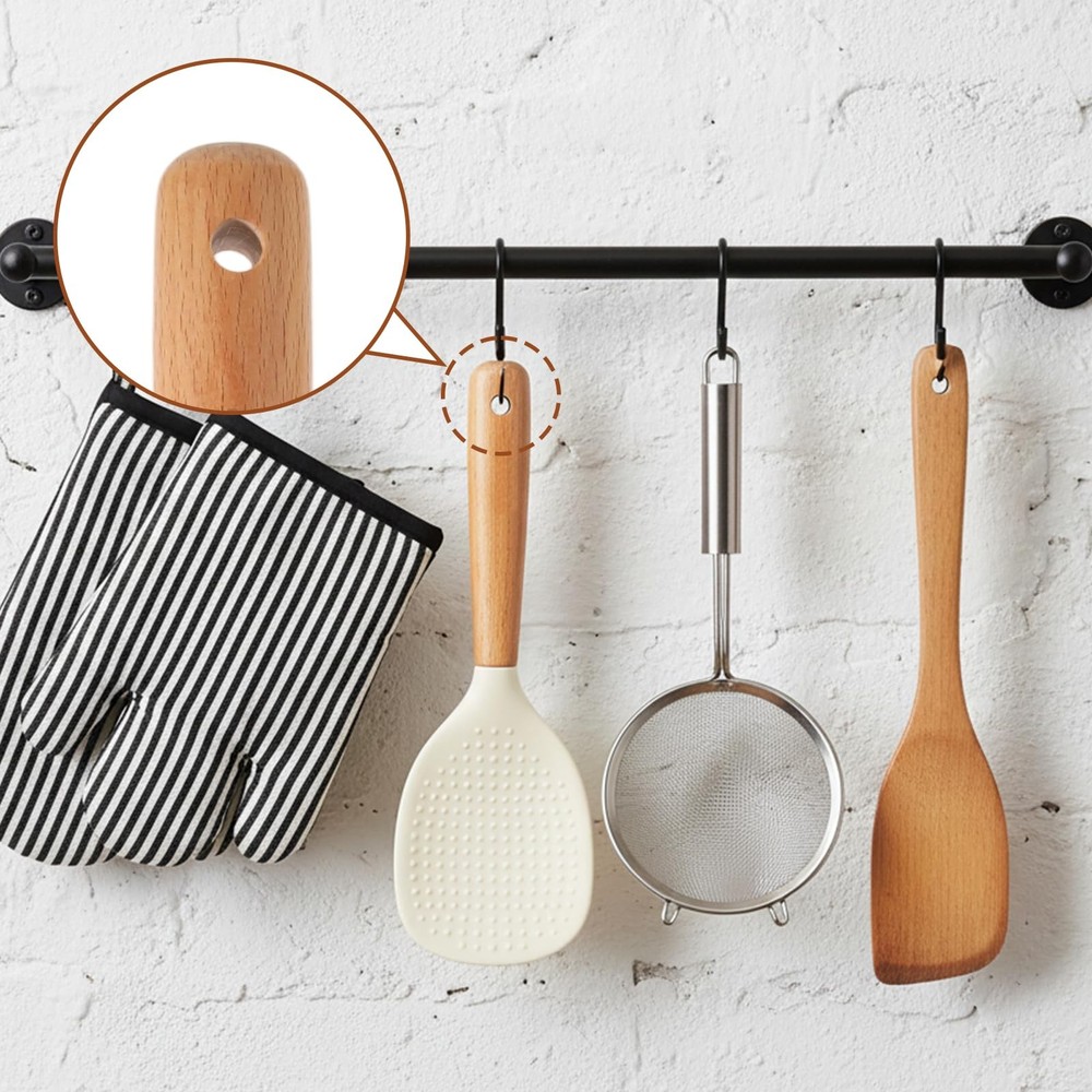 White Standing Silicone Rice Spoon Paddle, Non-stick one size,