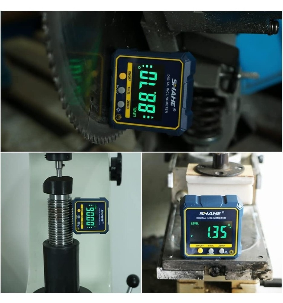 Digital Inclinometer Level Box Gauge Angle Meter Finder Protractor Magnetic Base