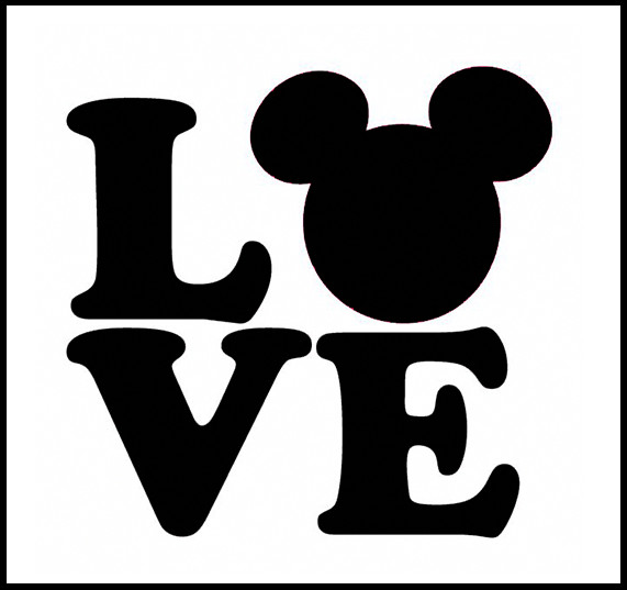 4"x4" Clear Plastic Stencil - Mickey (MC430)