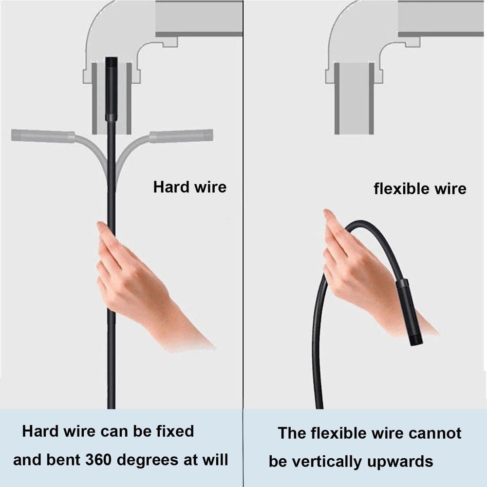 Endoscope Camera w/Light for iPhone, 1080p HD, 8 Adjustable Lights,16.4Ft Cable
