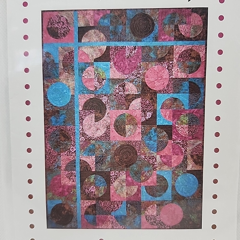 Fourth & Sixth Designs Raspberry Tea Pieced Quilt Pattern Wall Hanging 4 sizes