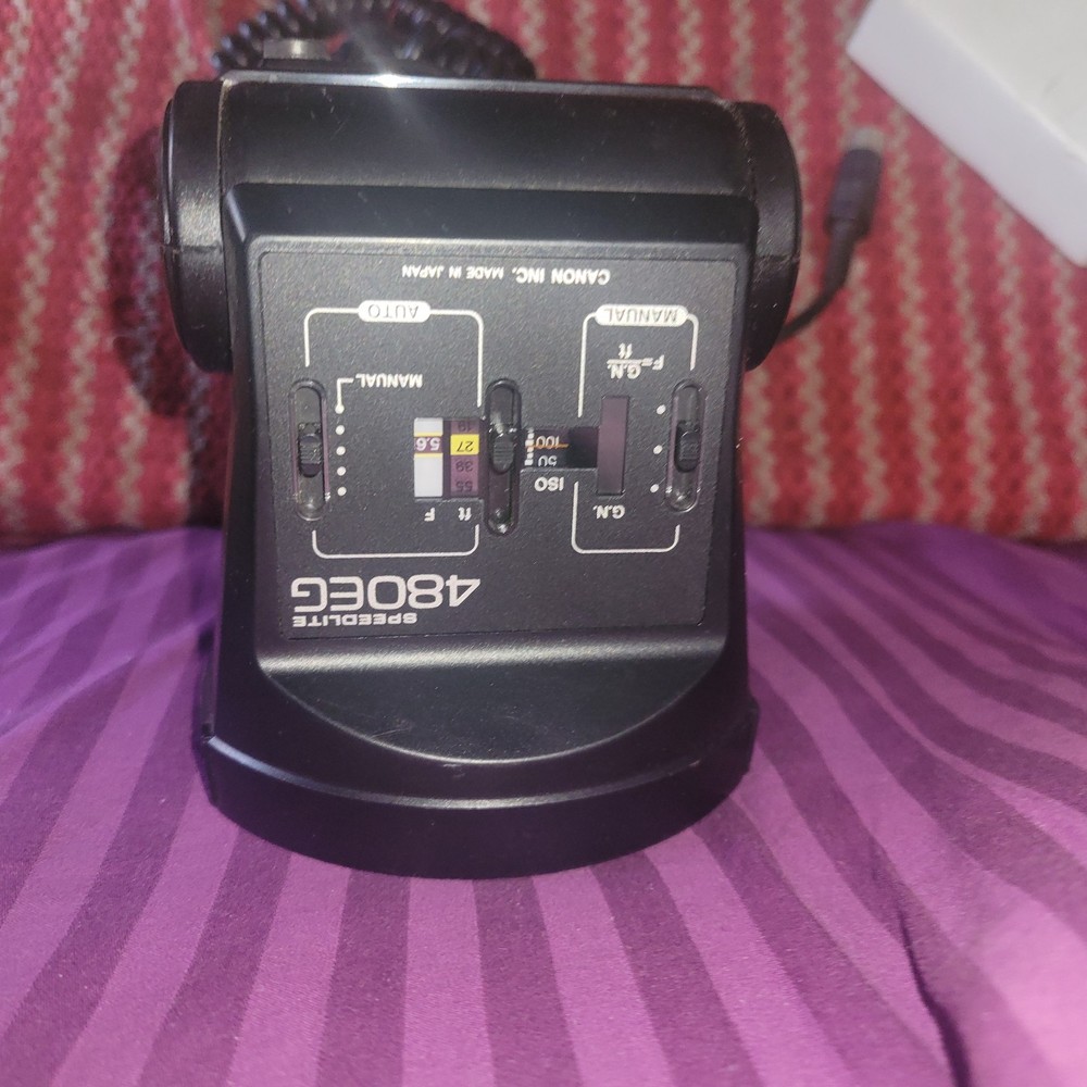 Canon Speedlite 480 EG Flash Gun + Diffuser Free 2 Ship