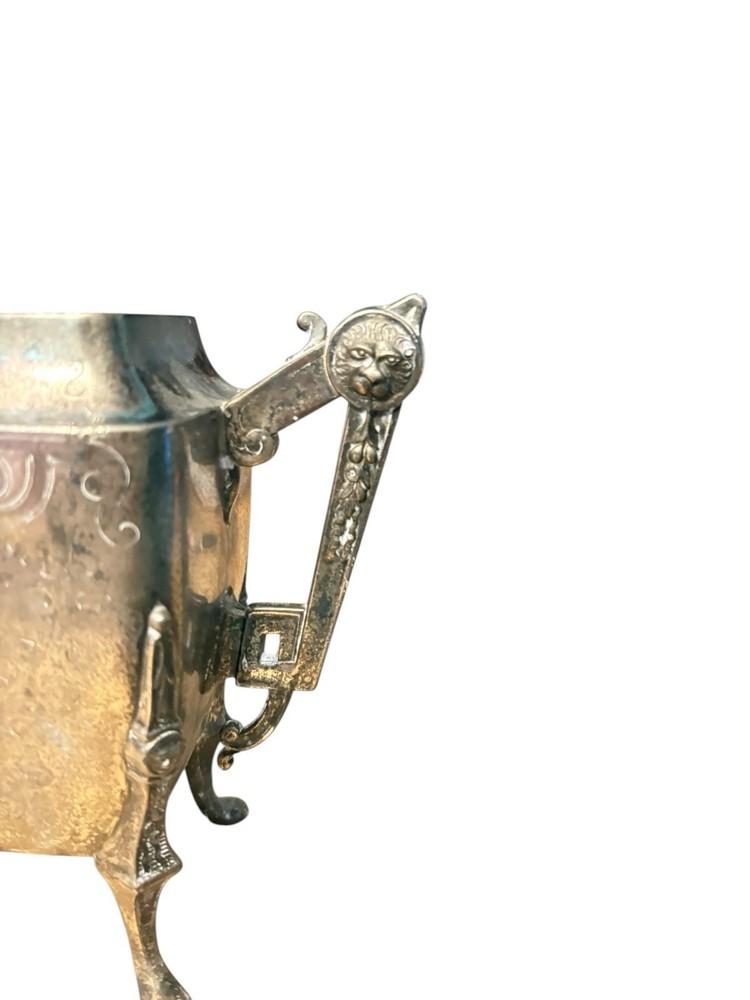 1876 antique silver Meridian teapot