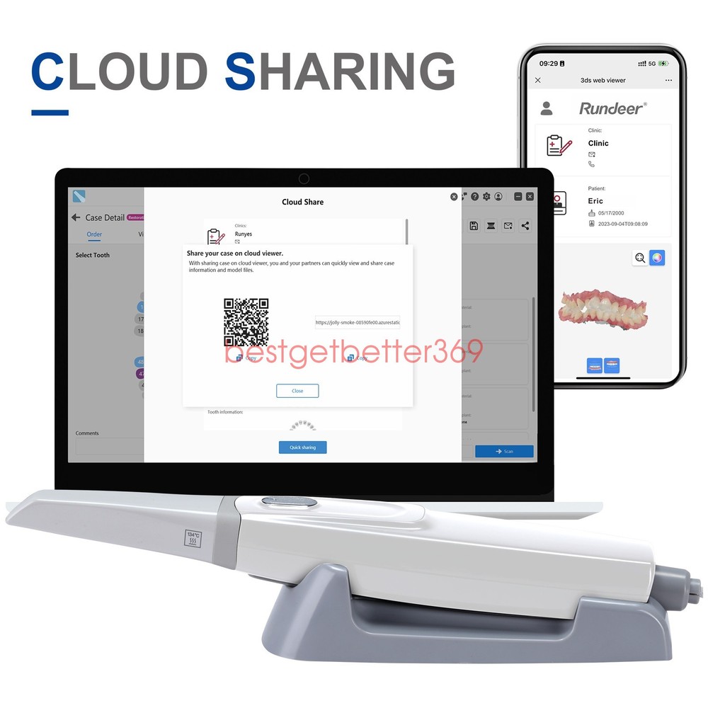 Dental Digital Impression Intraoral 3D Scanner Scanning Software CAD/CAM Process