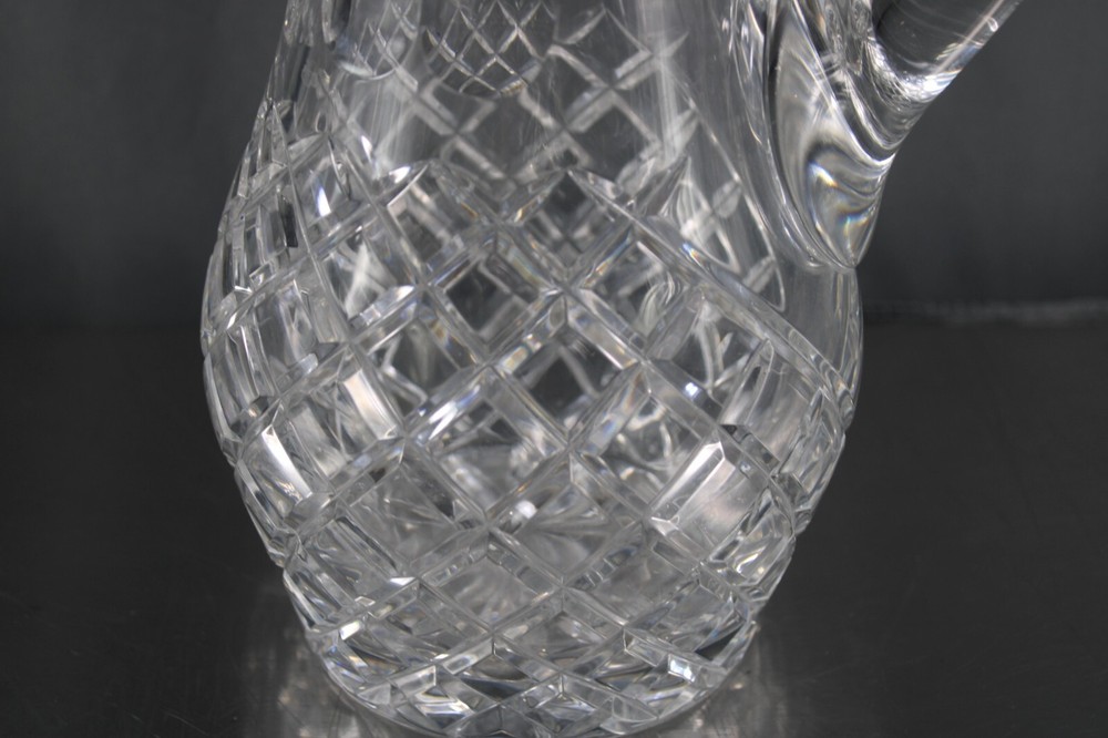 Unmarked Cut Crystal Tall Pitcher 10 1/4"