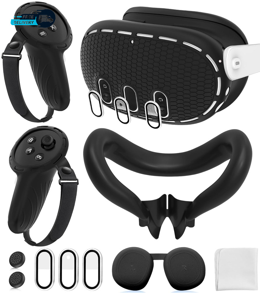 Silicone Cover Set Compatible with Meta/Oculus Quest 3 Accessories Controller