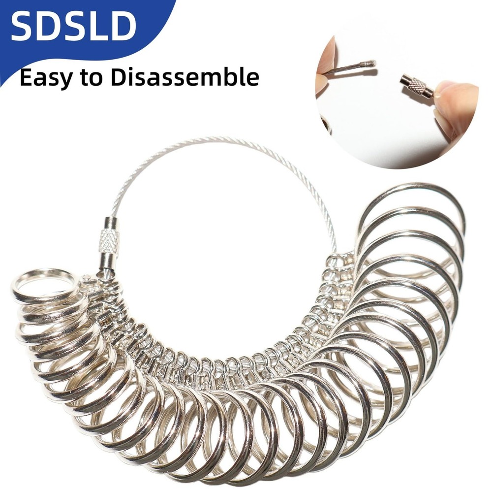 Ring Sizing Kit Stainless Steel Sizers for Measuring