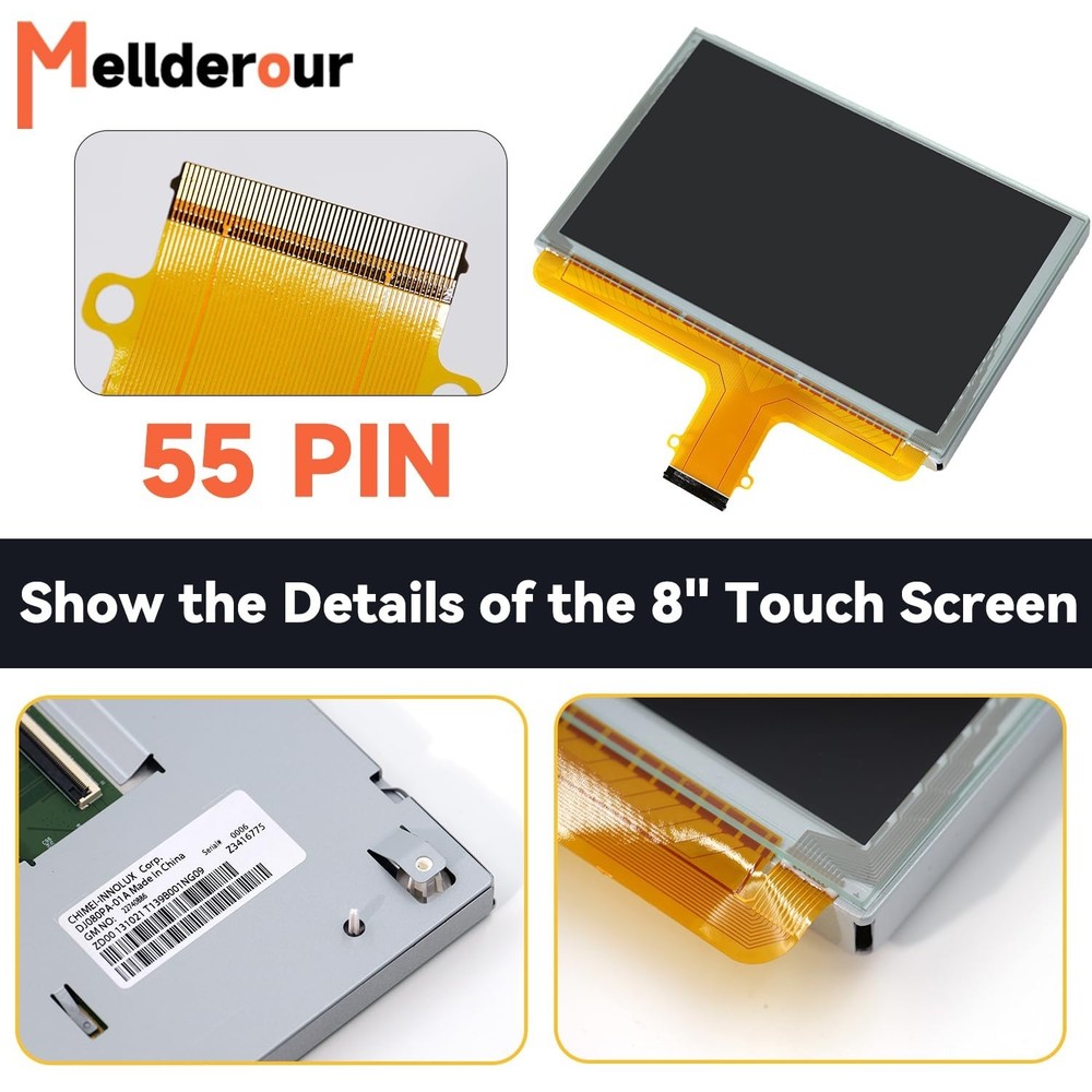 8" Touch Screen,LCD Display Touch Screen Compatible with Chevy Silverado Subu...