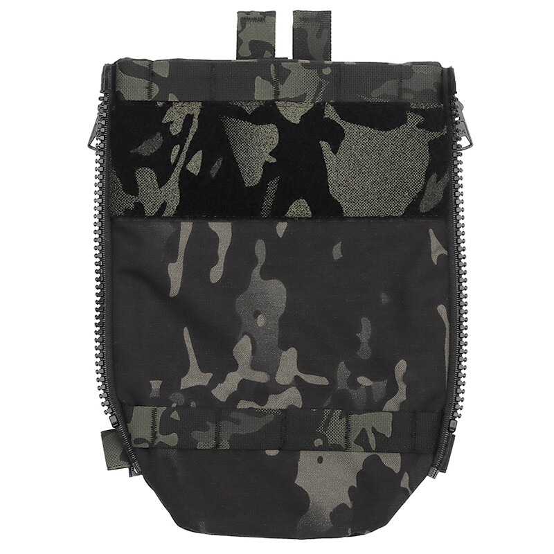 WoSporT Tactical MOLLE V5 Hydration Pouch Back Panel Double Zipper Multi-purpose