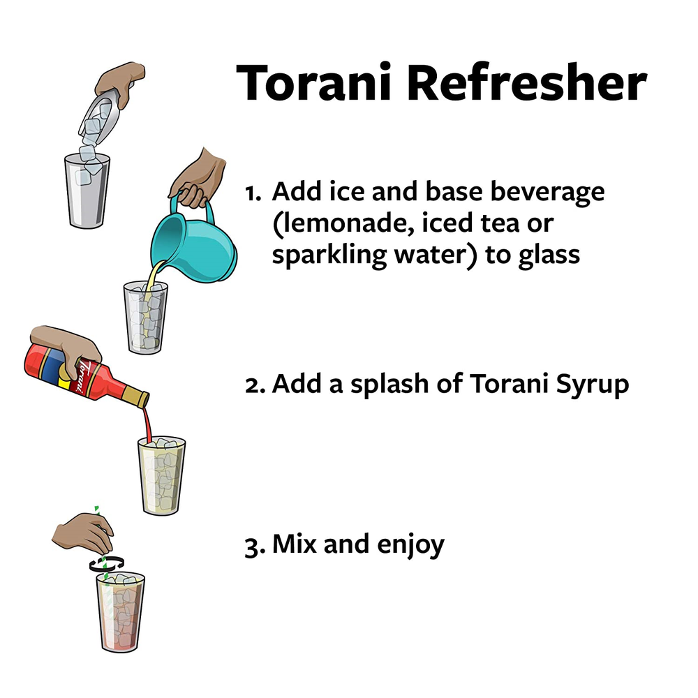 Torani Syrup, Raspberry, 25.4 Ounces Pack of 4