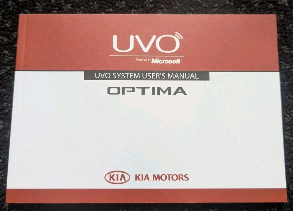 2014 KIA OPTIMA OWNERS MANUAL SET