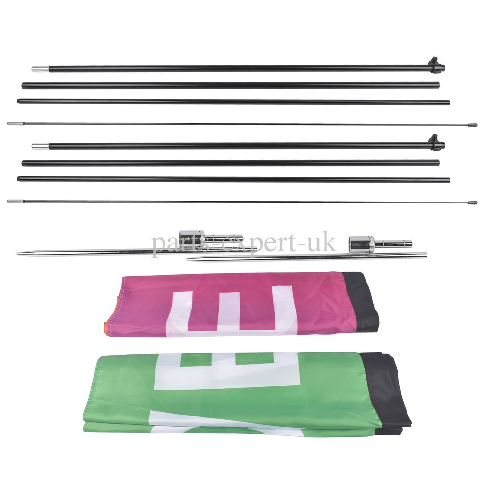 Open Feather Flags with Pole Kit, Advertising Flags for Business 2/3/4 Pack